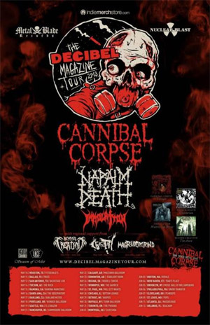 Caanibal Corpse -The Decibel Magazine Tour 2013