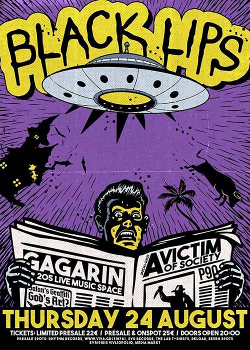 Black Lips, A Victim Of Society Αθήνα @ Gagarin 205