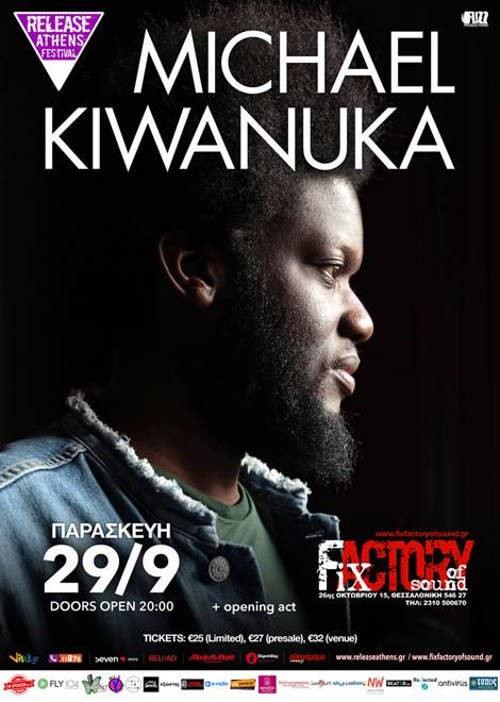 Michael Kiwanuka Θεσσαλονίκη @ Fix Factory Of Sound