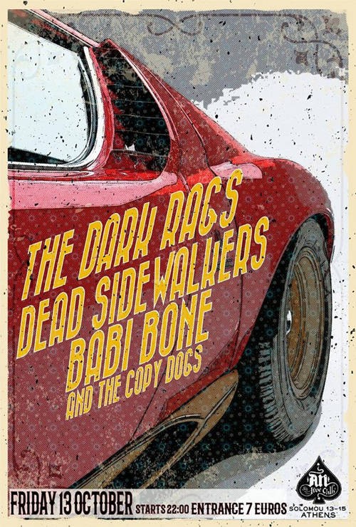Dead Sidewalkers, The Dark Rags, Babi Bone And The Copy Dogs Αθήνα @ AN Club