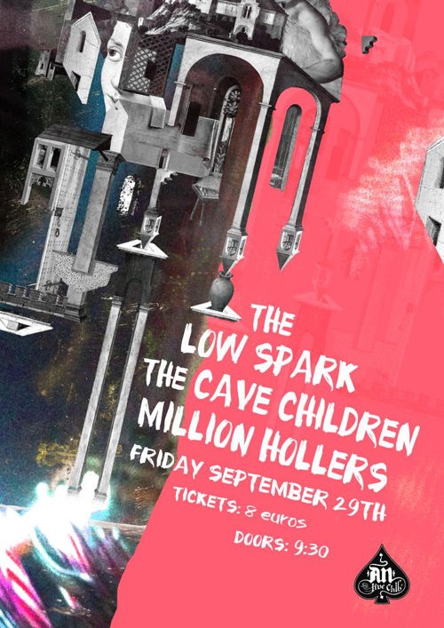 The Cave Children, The Low Spark, Million Hollers Αθήνα @ AN Club