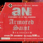 Armored Saint, Brainstorm, Crush @ An Club, 24/09/00