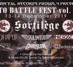 Into Battle Festival - Day 2 (Sortilege, Wotan, Battle Ram, Convixion κ.ά.) @ Κύτταρο, 14/12/19