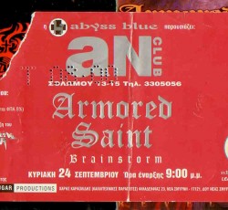 Armored Saint, Brainstorm, Crush @ An Club, 24/09/00 