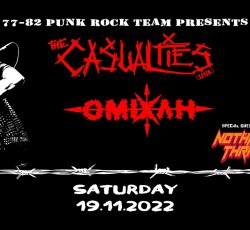 The Casualties, Ομίχλη, Nothing Thrives @ An Club, 19/11/22