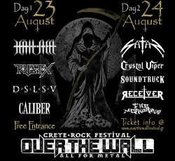 Over The Wall Crete Rock Festival: Satan, Crystal Viper, SoundtrucK, Hailsteel, κ.α. @ Γήπεδο Ε.Γ.Ο.Η., Ηράκλειο 23-24/08/24 