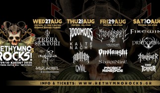 Rethymno Rocks: Moonspell, Firewind, 100mods, κ.α. @ Φορτέτζα, Ρέθυμνο, 28-30/08/25