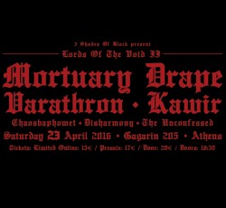 Οι Mortuary Drape, Varathron και Kawir στη δεύτερη έκδοση του Lords Of The Void