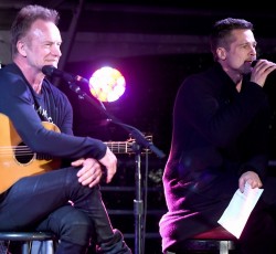 Δείτε τον Brad Pitt να παρουσιάζει τους Sting και Chris Cornell σε φιλανθρωπική εκδήλωση