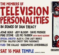 Οι Έλληνες καλλιτέχνες για τους Television Personalities, με αφορμή το επικείμενο live 