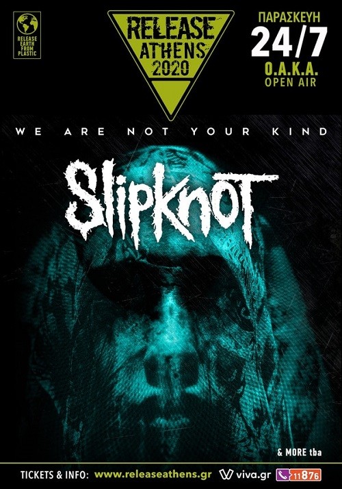 Release Athens Festival: Slipknot, Sepultura Αθήνα @ Ολυμπιακό Στάδιο