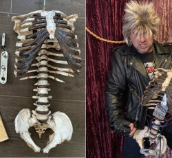 Έφτιαξε κιθάρα με τα οστά του νεκρού θείου του! 