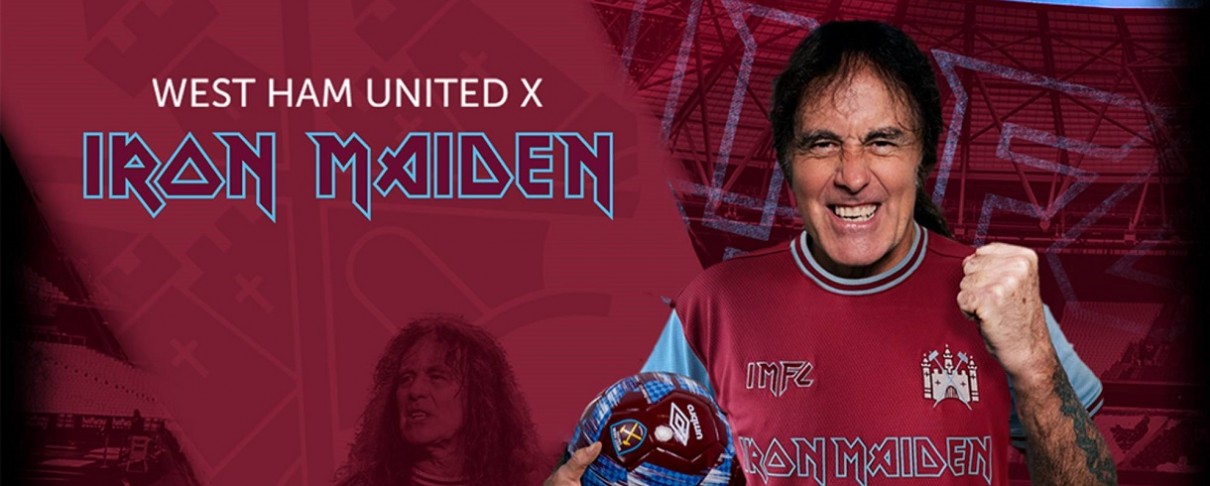 Επετειακή φανέλα Iron Maiden από την West Ham