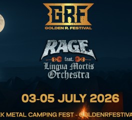 Rage με συνοδεία της Συμφωνικής Ορχήστρας Lingua Mortis το πρώτο όνομα του Golden R. Festival 2026