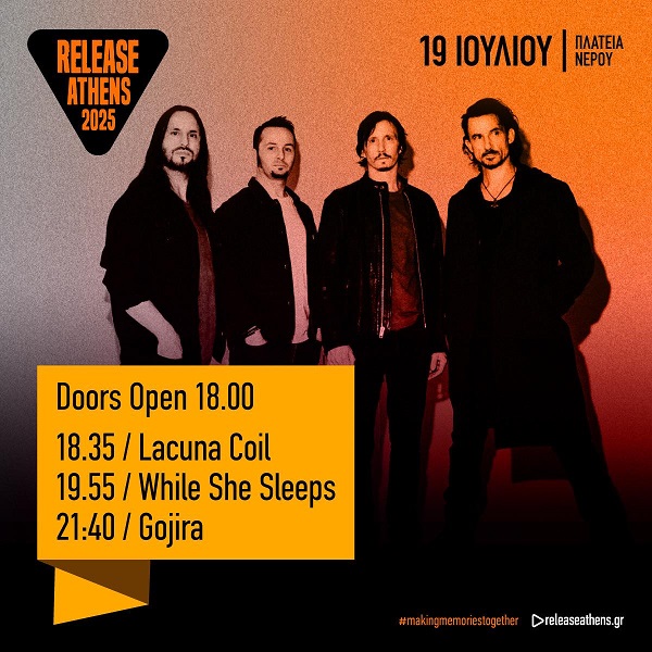 Release Athens 2025 - Gojira Timetable