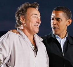 Ο Bruce Springsteen στην καμπάνια του Barack Obama 