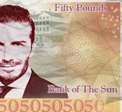 Rolling Stones, Beatles και ...David Beckham σε επίσημα αγγλικά χαρτονομίσματα 