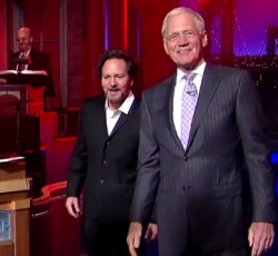 Kαι ο Eddie Vedder είπε «αντίο» στον David Letterman 