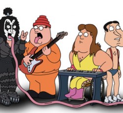 Εμπορική συνεργασία Kiss και Family Guy