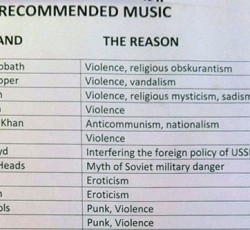 Ποιοί rock / metal καλλιτέχνες απαγορεύονταν στην Σοβιετική Ένωση και γιατί;