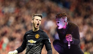 Ο τερματοφύλακας της Manchester United αποθεώνει Slipknot
