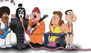 Εμπορική συνεργασία Kiss και Family Guy
