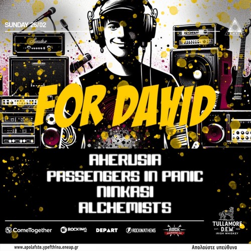 For David: Aherusia, Passengers In Panic, Ninkasi, Alchemists Αθήνα @ Temple Athens