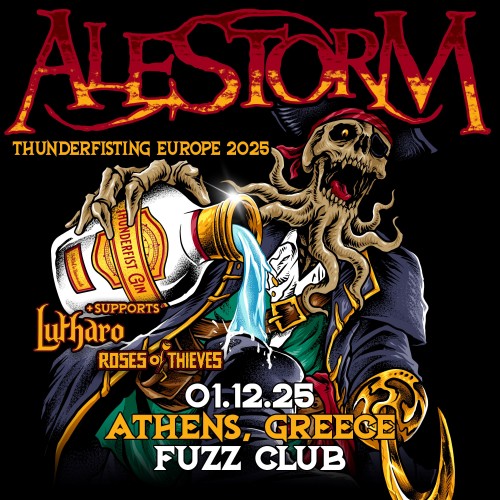 Alestorm, Lutharo, Roses of Thieves Αθήνα @ Fuzz Club