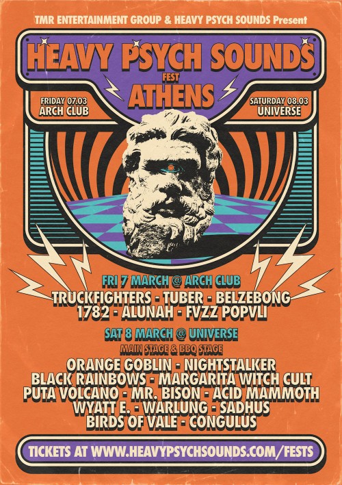 Heavy Psych Sounds Fest Athens: Orange Goblin, Nightstalker, Black Rainbows κ.α. Αθήνα @ Universe Live Stage