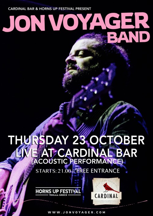 Jon Voyager Τρίκαλα @ Cardinal Music Bar