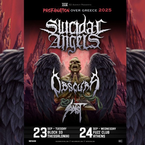 Suicidal Angels, Obscura, Sadist Αθήνα @ Fuzz Club