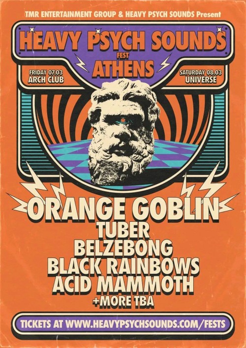 Heavy Psych Sounds Fest Athens: Truckfighters, Tuber, Belzebong κ.α. Αθήνα @ Arch Club