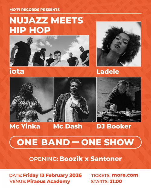 Nu Jazz Meets Hip Hop: iota x Ladele x Urban Lynx x DJ Booker Αθήνα @ Piraeus Club Academy 