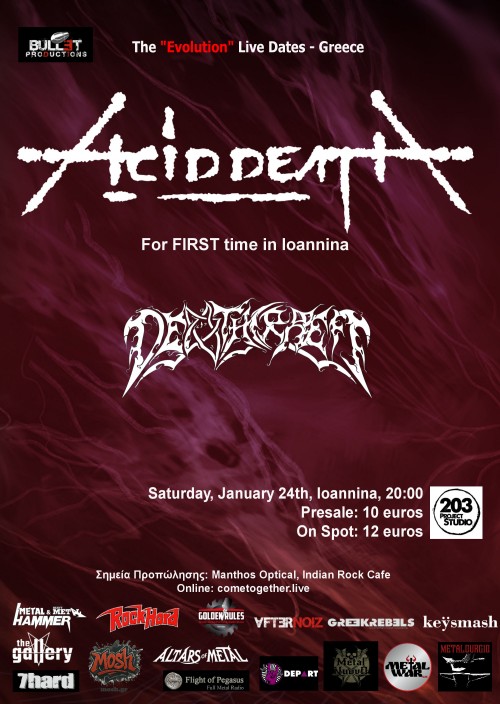 Acid Death, Deathcraeft Ιωάννινα @ Studio 203