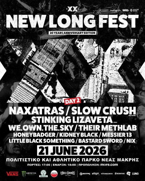 New Long Fest: Slow Crush, Naxatras, Stinking Lizaveta, we.own.the.sky κ.α. Νέα Μάκρη @ Πολιτιστικό & Αθλητικό Κέντρο Νέας Μάκρης