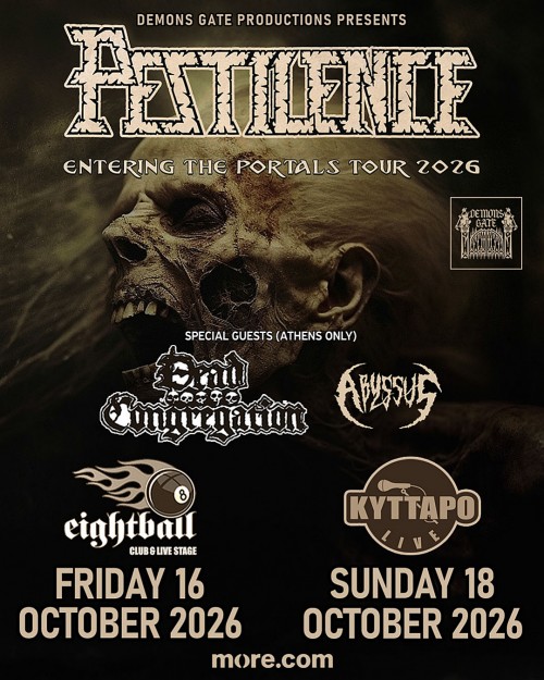Pestilence, Dead Congregation, Abyssus Αθήνα @ Κύτταρο