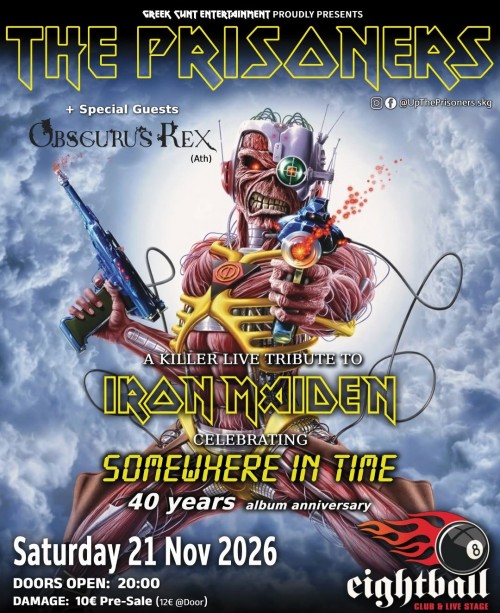 The Prisoners: Iron Maiden Tribute Θεσσαλονίκη @ Eightball