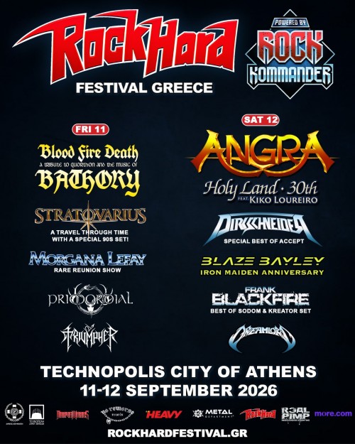 Rock Hard Festival: Angra, Dirkschneider,  Blaze Bayley κ.α. Αθήνα @ Τεχνόπολη Δήμου Αθηναίων