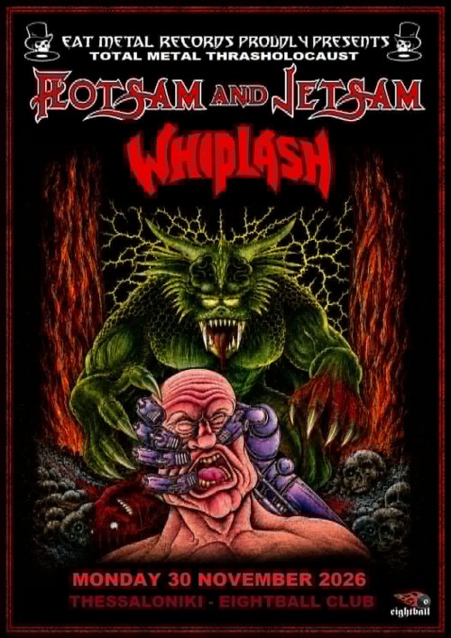 Flotsam And Jetsam, Whiplash Θεσσαλονίκη @ Eightball