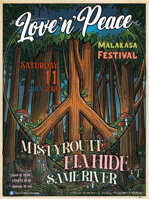 Love N' Peace Festival: Misty Route, Lia Hide, The Same River Αθήνα @ Μαλακάσα