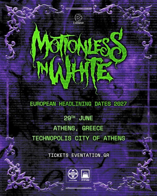 Motionless In White Αθήνα @ Τεχνόπολη Δήμου Αθηναίων