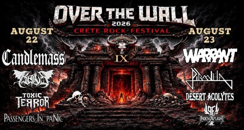Over The Wall Festival: Candlemass, Kaivs, Toxic Terror, Passengers In Panic Ηράκλειο @ Νυν & Αεί