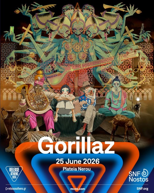 Release Athens: Gorillaz κ.α. Αθήνα @ Πλατεία Νερού, Ολυμπιακός Πόλος Φαλήρου