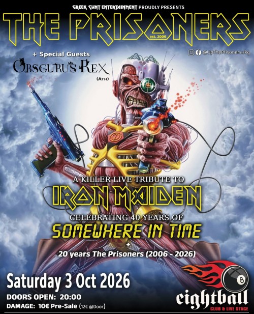 The Prisoners: Somewhere In Time – 40 Years Anniversary, Obscurus Rex Θεσσαλονίκη @ Eightball