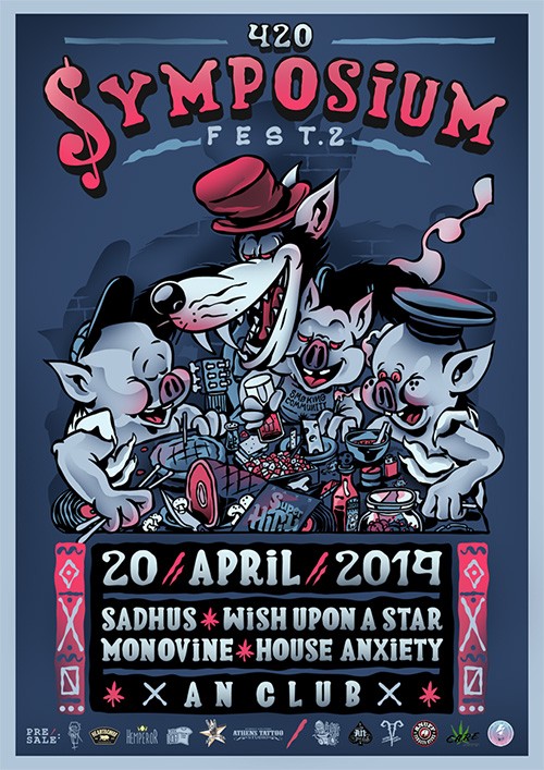 4.20 Symposium Fest: Sadhus, Wish Upon A Star, Monovine, House Anxiety Αθήνα @ AN Club