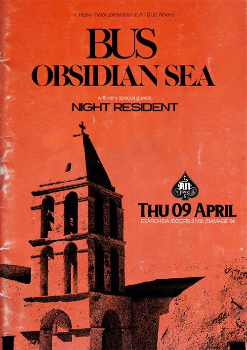 Bus, Obsidian Sea, Night Resident Αθήνα @ AN Club