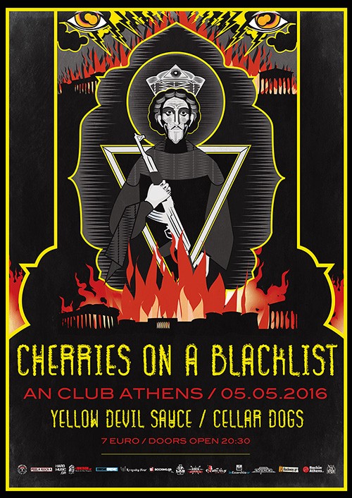 Cherries On A Blacklist, Yellow Devil Sauce, Cellar Dogs Αθήνα @ AN Club