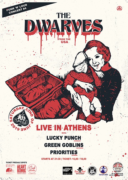 The Dwarves, The Lucky Punch, Green Goblins, The Priorities Αθήνα @ AN Club