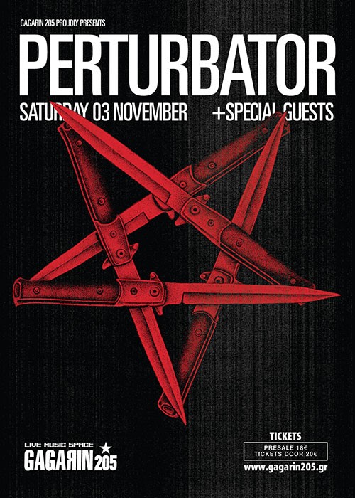 Perturbator, The Black Capes Αθήνα @ Gagarin 205