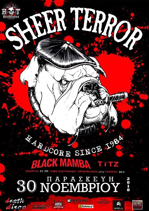 Sheer Terror, Black Mamba, The Titz Αθήνα @ DeathDisco